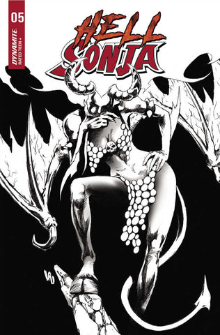 Hell Sonja #5 Cover N 7 Copy Foc Variant Edition Lau Black & White