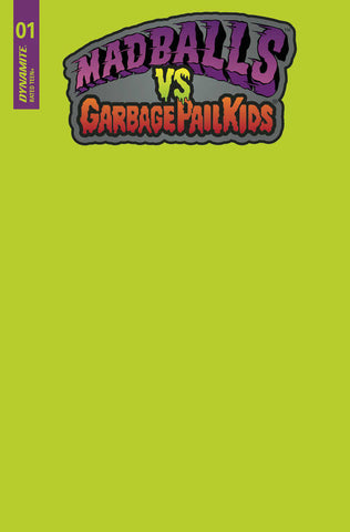 Madballs vs Garbage Pail Kids #1 Cover P Foc Puke Green Blank