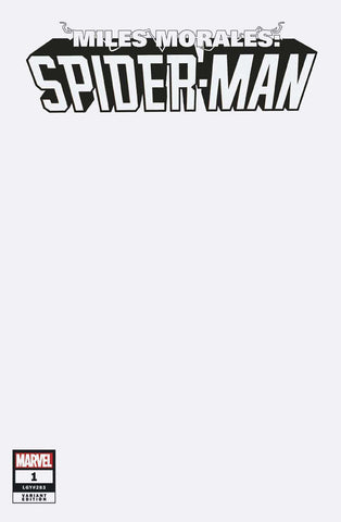 Miles Morales Spider-Man #1 Blank Cover Variant