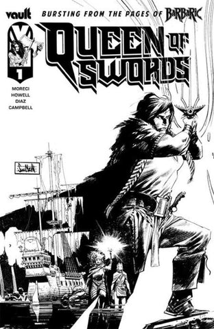 Queen Of Swords A Barbaric Story #1 Cover H 1 in 100 Sean Murphy Black & White Full Art Variant (Mature)