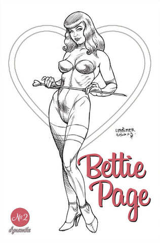Bettie Page #2 Cover F 10 Copy Variant Edition Linsner Line Art (Mature)