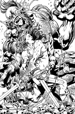 Red Sonja 2023 #1 Cover Z 30 Copy Hitch Line Art Virgin