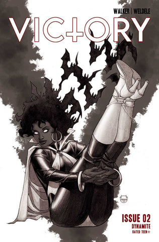 Victory #2 Cover N 7 Copy Foc Variant Edition Johnson Black & White