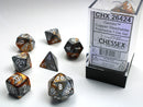 Copper-Steel/white Polyhedral 7-Die set CHX 26424
