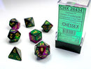 Green-Purple/gold Polyhedral 7-Die Set CHX 26434