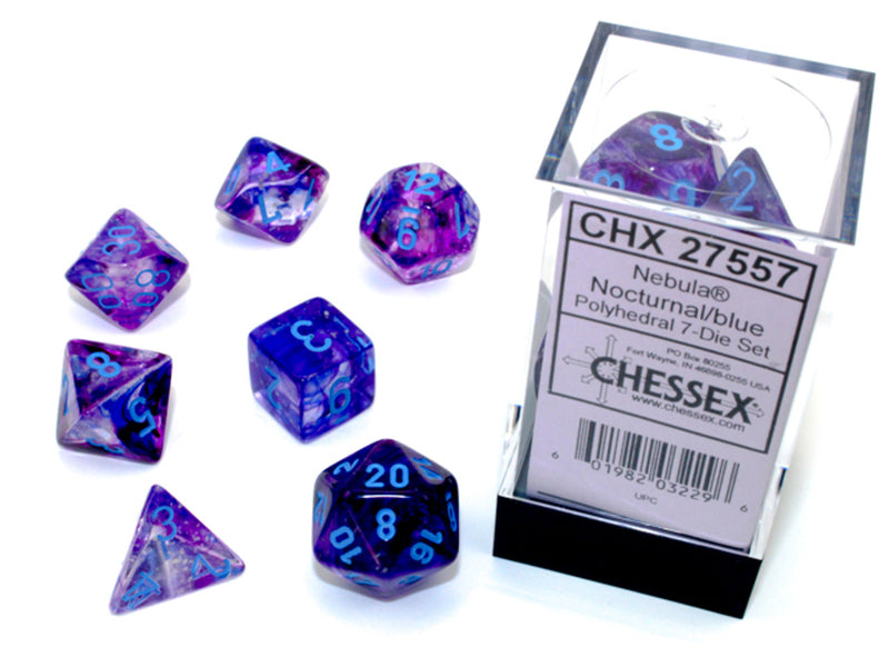 Mini Dice Nebula Nocturnal/Blue