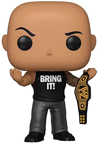 WWE The Rock with Championship Belt Pop! Vinyl