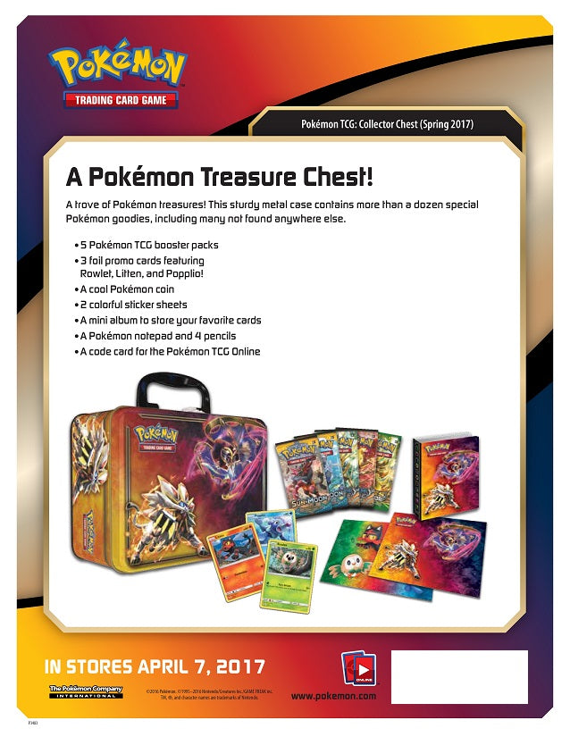 Spring 2017 Collector's Chest Tin - SM Base Set (SM01)