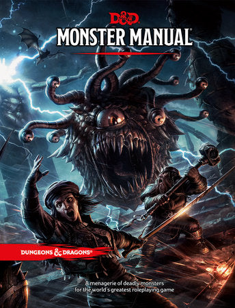 D&D Role Playing Game 5E Monster Manual Hardcover (2014)