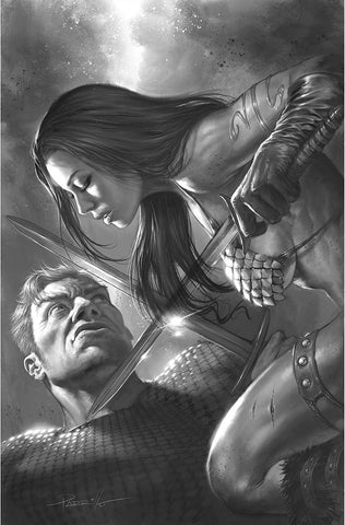 Red Sonja The Superpowers #4 50 Copy Parrillo B&W Virgin Inc