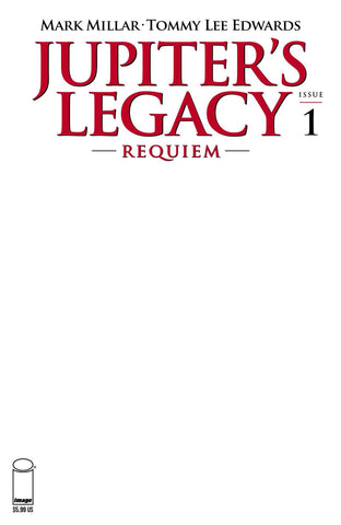 Jupiters Legacy Requiem #1 (of 12) Cvr G Blank Cvr
