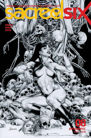 Sacred Six #8 25 Copy Anacleto B&W Foc Incv