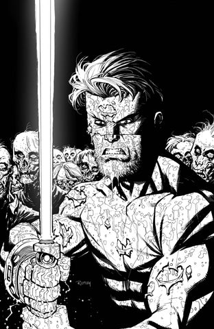 Skybound X #1 Cvr I 25 Copy Incv B&W Ottley