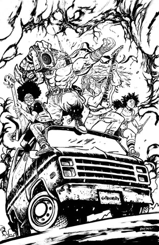 Skybound X #3 Cvr G 10 Copy Incv B&W Johnson