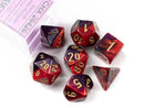 Purple-Red/gold Polyhedral 7 Die Set CHX 26426