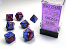 Blue-Purple/Gold Polyhedral 7-Die Set CHX 26428